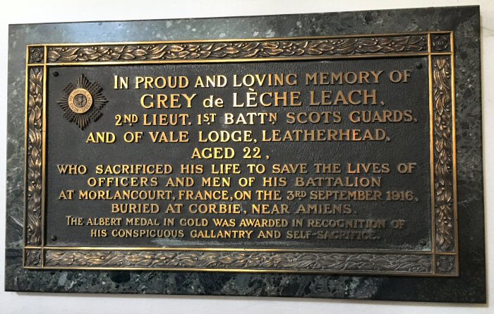 Leatherhead War Memorials - Taken Not Given - Ch.1 Grey De Leche Leach